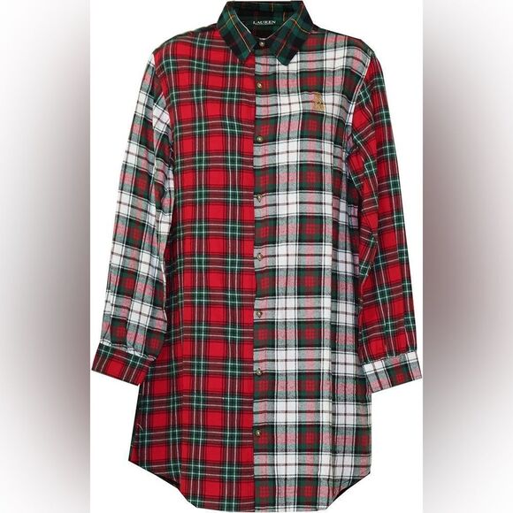 Lauren Ralph Lauren Other - Ralph Lauren plaid flannel Sleep Shirt Size XL C44‎